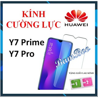 Cường lực huawei trong suốt 2.5d cho y7 prime, y7 pro - bamboo