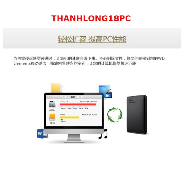 Hộp Đựng Ổ Cứng HDD Box WESTERN Chuẩn Sata 2.5 - Usb 3.0 | BigBuy360 - bigbuy360.vn