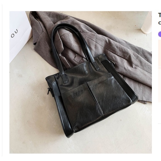 D333 Túi xách chất da mềm có dây đeo dài trẻ trung