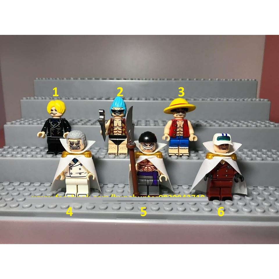 Xếp hình Koruit Minifigures One Piece nhân vật đảo hải tặc Râu trắng Luffy