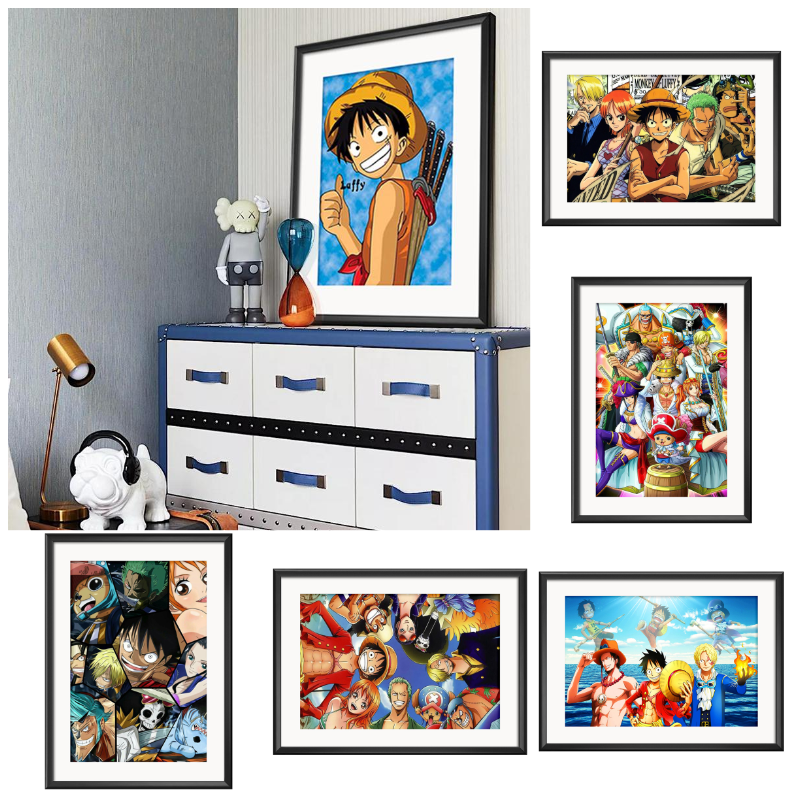 Bộ tranh đính đá 5D họa tiết hoạt hình tự làm thủ công trang trí nhà cửa