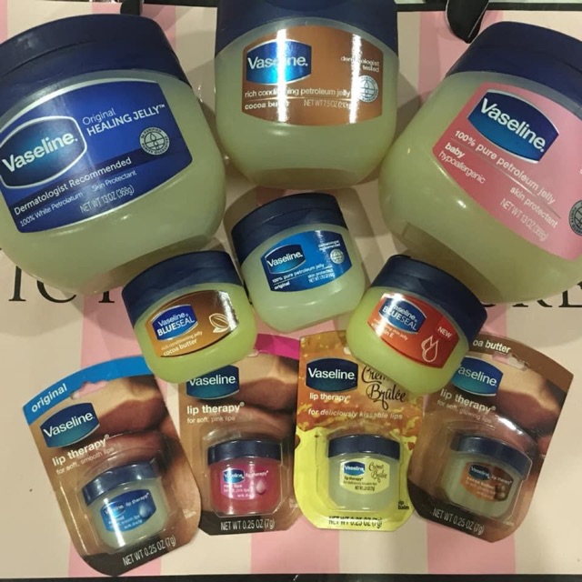 Vaseline dưỡng da dưỡng môi đủ size 7g/ 49g/ 368g