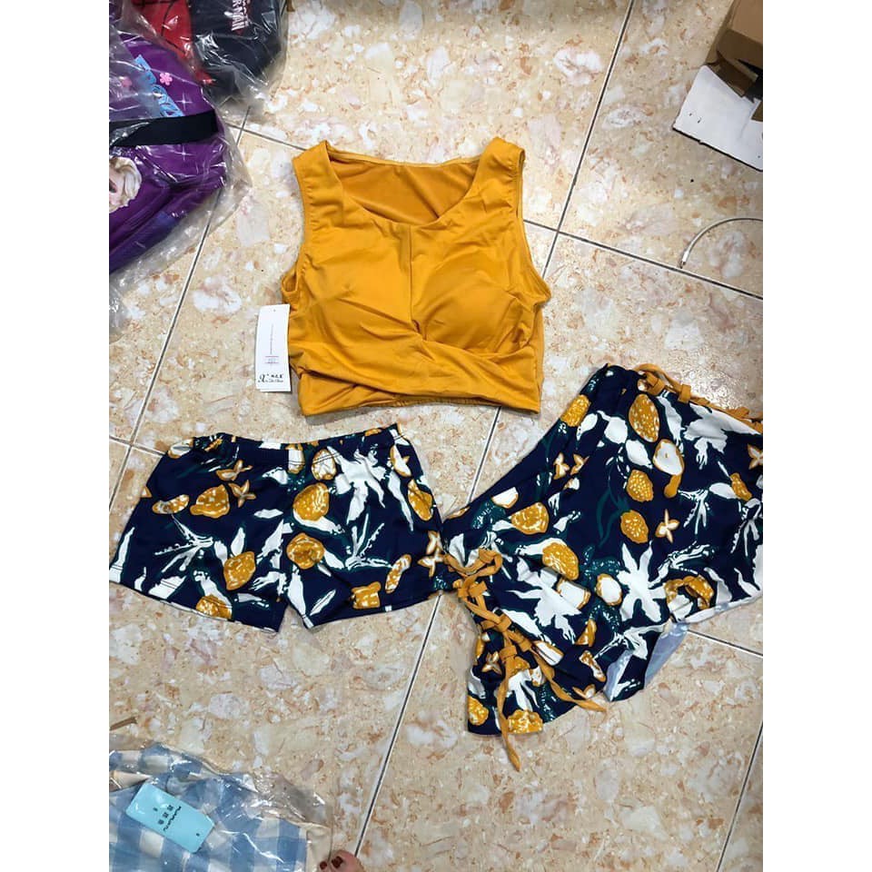 (HÀNG SẴN SLL) BIKINI CHÂN HOA ( SET 3 MÓN) | BigBuy360 - bigbuy360.vn