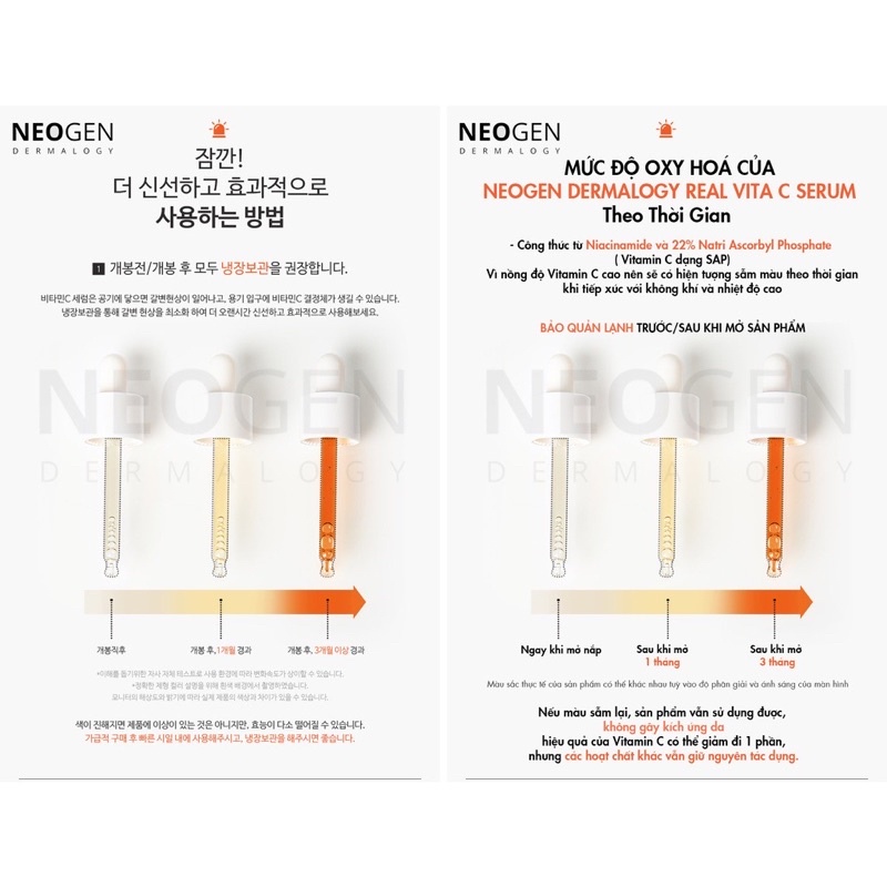 Tinh Chất Serum Vitamin C NEOGEN Dermalogy Real Vitamin C Serum Làm Sáng Da 30ml