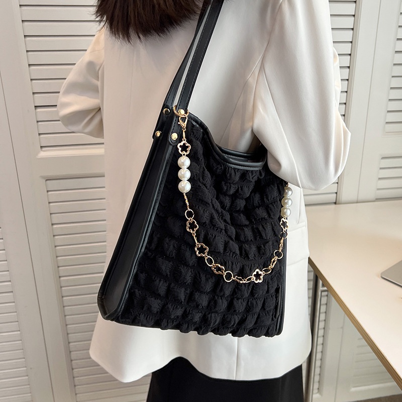 Túi Đeo Vai Cỡ Lớn Họa Tiết Kẻ Sọc Thời Trang Dễ Phối Đồ Cho Nữ