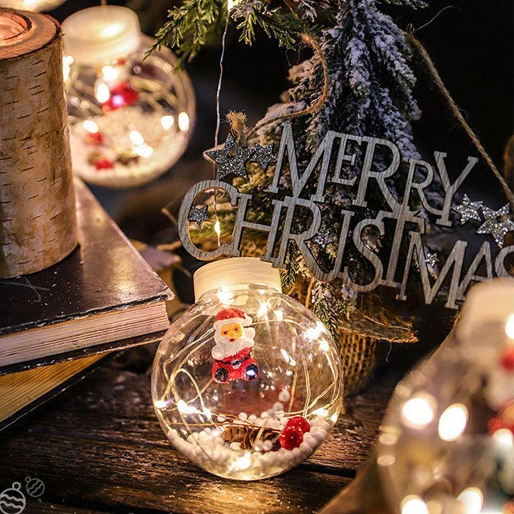 Quả Cầu Kính N1N Hình Ông Già Noel Trang Trí Cây Thông Giáng Sinh