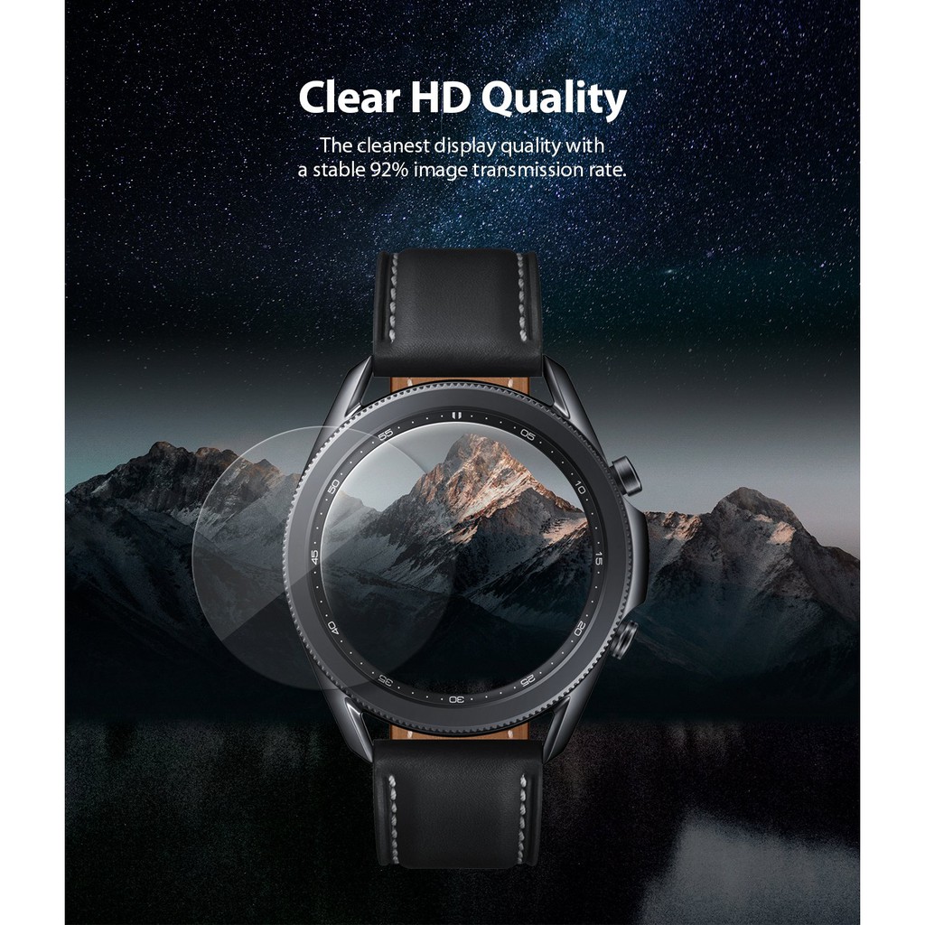 Cường lực Galaxy Watch 3 41mm / 42mm / 45mm Ringke Invisible Defender Glass (1 set 4 kính)