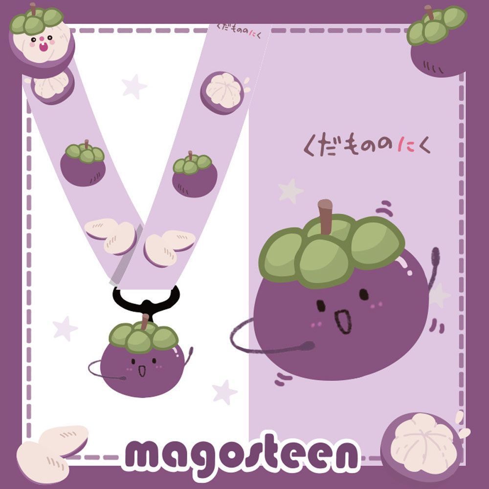 Dây đeo cổ buộc điện thoại họa tiết trái cây dễ thương bắt mắt