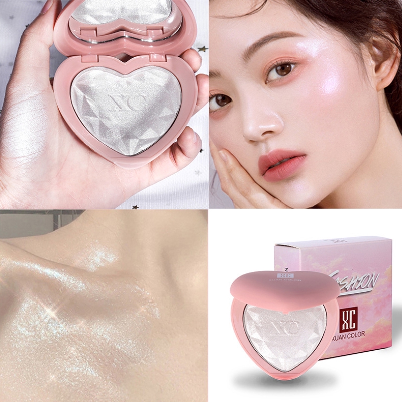 Bảng Phấn Bắt Sáng Dazzle Me Kiểu Kim Cương Thiết Kế Vỏ Trái Tim Xinh Xắn 59g