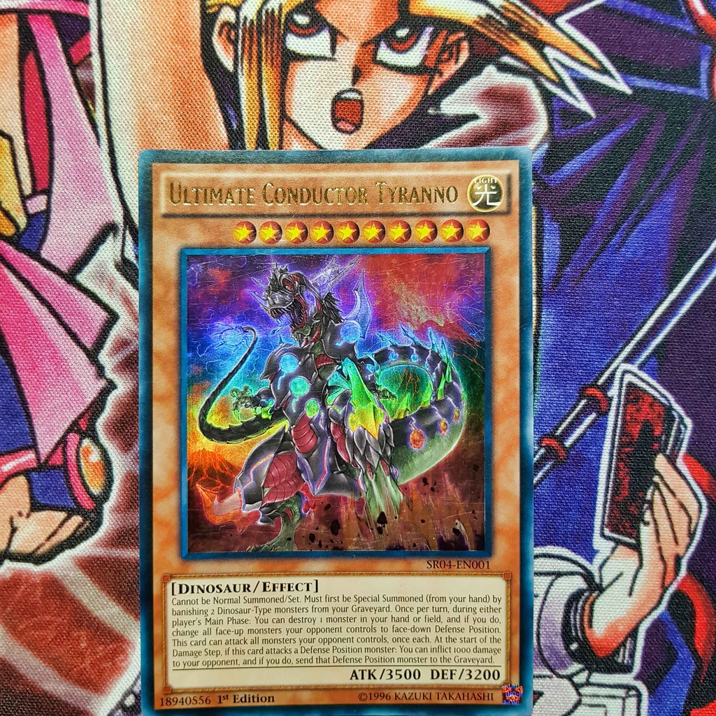 Thẻ bài Yugioh chính hãng | Ultimate Conductor Tyranno | SR04 Ultra rare.