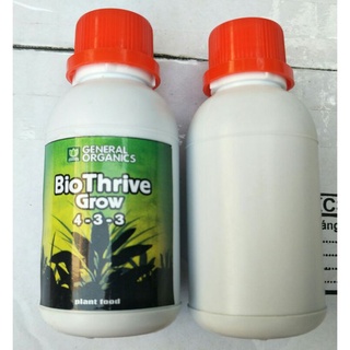 Phân bón lá hữu cơ BioThreive Gorw chai 100ml hàng nhập khẩu mỹ