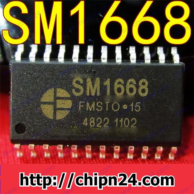 [2 CON] IC TM1668 SOP-24 (SMD Dán) (SM1668 1668)