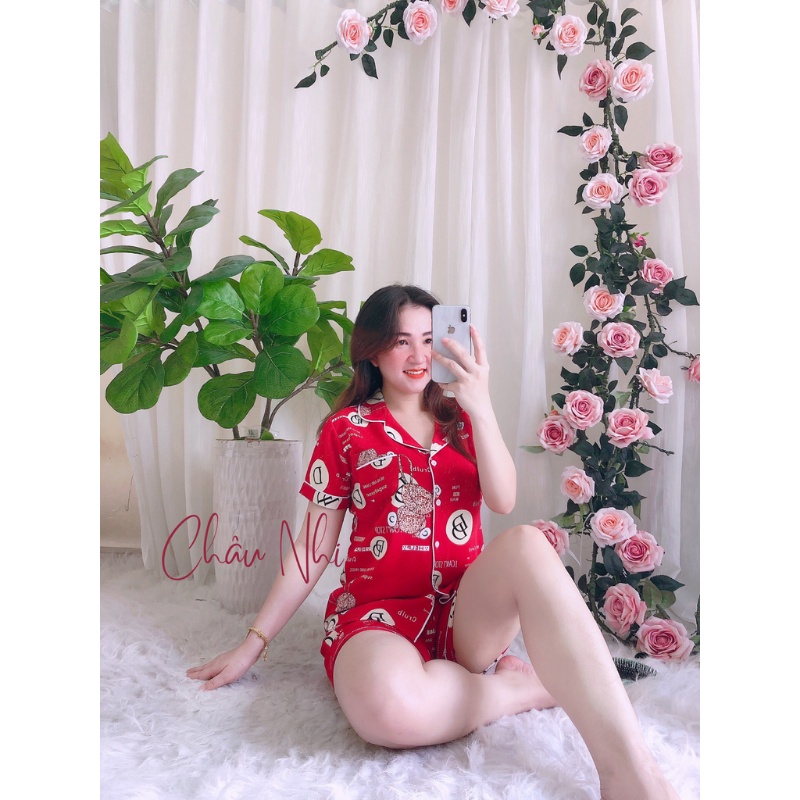 Đồ Ngủ Nữ Bộ Pijama Vải Mango Dài Lửng Ngắn Họa Tiết Thỏ Mềm Mại Siêu Mát