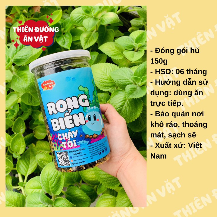 Rong biển cháy tỏi 150g Nacha Food thiên đường ăn vặt Đà Nẵng vừa ngon vừa rẻ