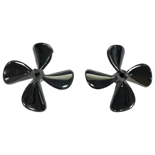 Ready Stock RC Boat 4X70mm Four Blades Paddle Nylon Boat Propeller Black [G8V]