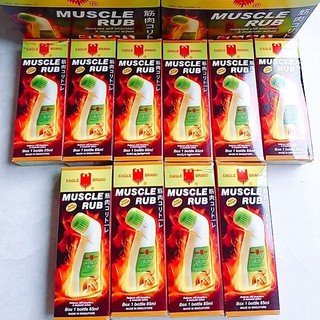 Dầu Nóng Xoa Bóp Con Ó EAGLE BRAND MUSCLE RUB Singapor Dạng Lăn Chai 85ml