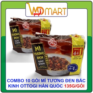 Combo 10 gói mì tương đen bắc kinh Ottogi 135g/gói