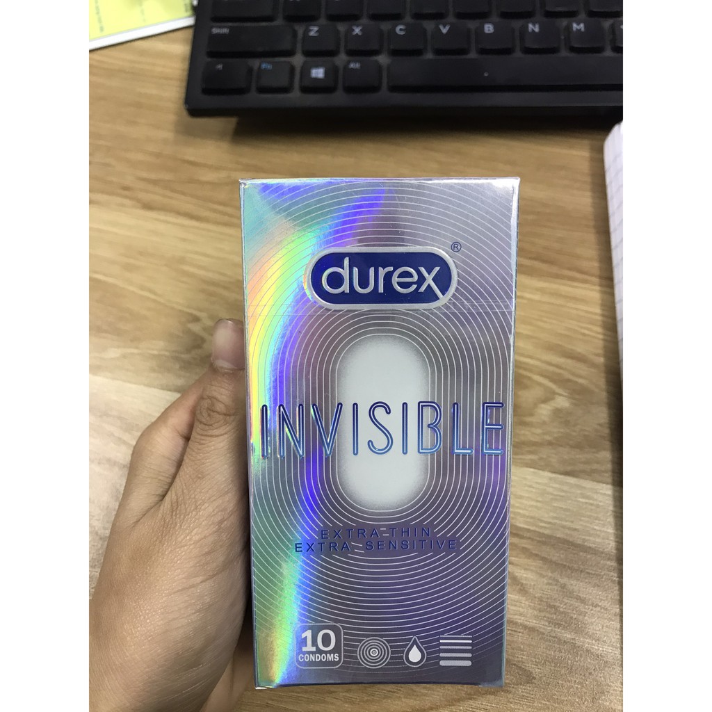 Bao Cao Su Durex siêu mỏng ❤️CHÍNH HÃNG👍 Bao Cao Su Durex Invisible ❤️ siêu mỏng an toàn