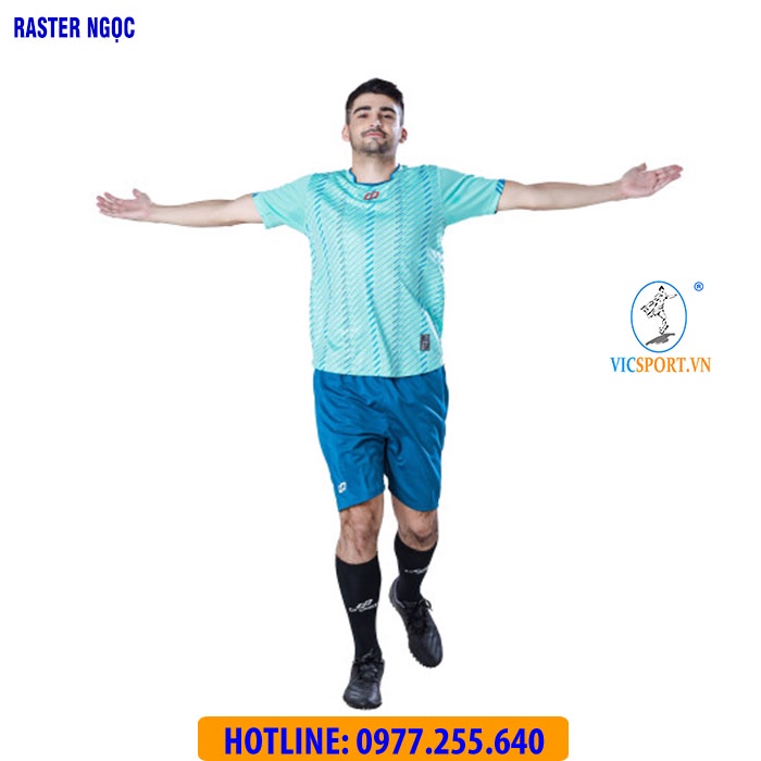Áo Đá Banh Không LOGO CP RASTER chất lượng thoáng mát Cao Cấp - Vicsport