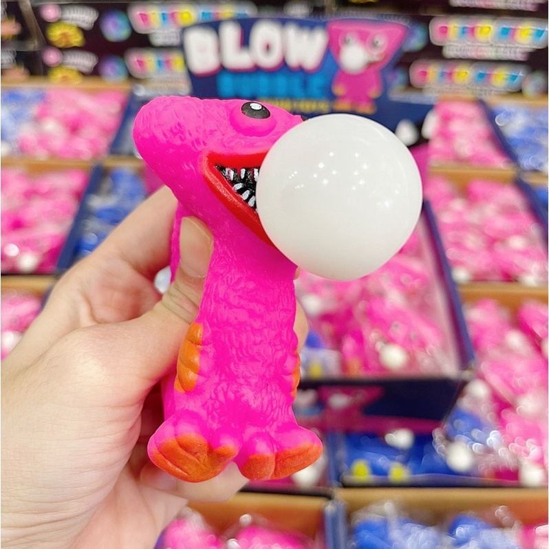 Mochi thú thổi bong bóng bóp tay giảm stress