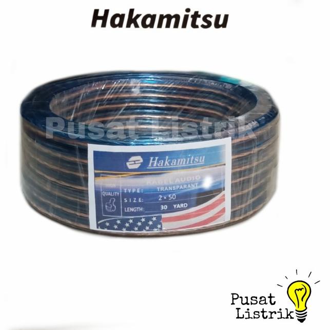 ✲☊ Dây Cáp Điện Sợi Trong Suốt 2X50 30 Yards Hakamitsu ★★★ Bpc