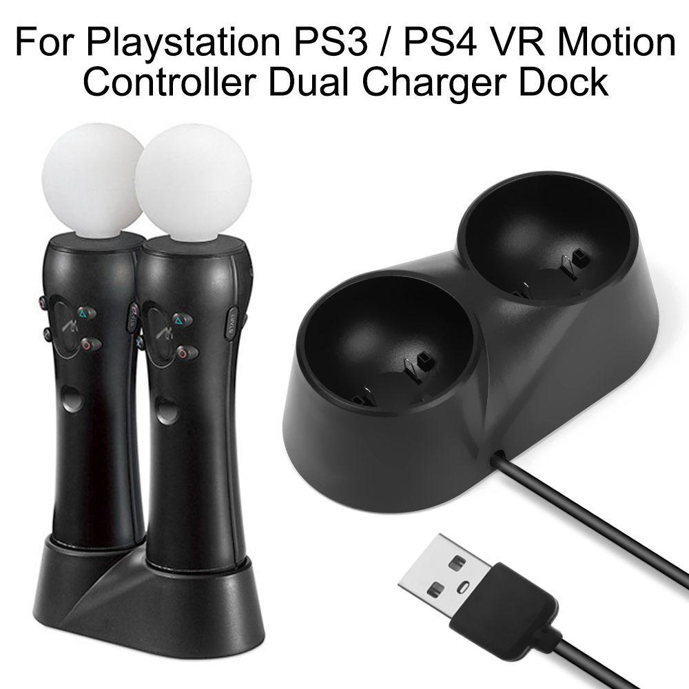 BTLIMER Giá Đỡ Sạc Kép Thông Dụng Cho Tay Cầm Chơi Game Playstation PS3 / PS4 VR