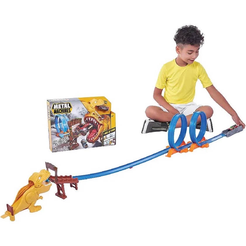 Bộ đồ chơi đường đua đối đầu T-Rex Zuru Metal Machines - 6702