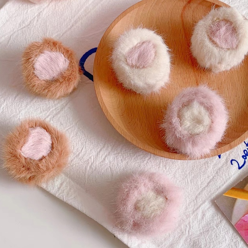 Kẹp Tóc Tai Mèo Bằng Lông Nhung Dễ Thương Xinh Xắn