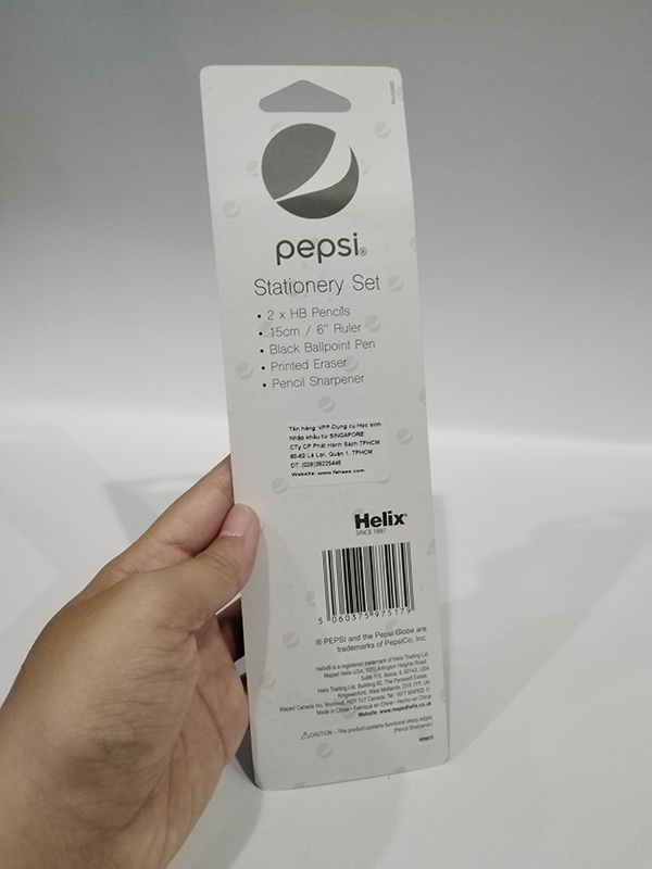 Bộ Dụng Cụ Học Sinh Pepsi - Helix 899813 - Helix