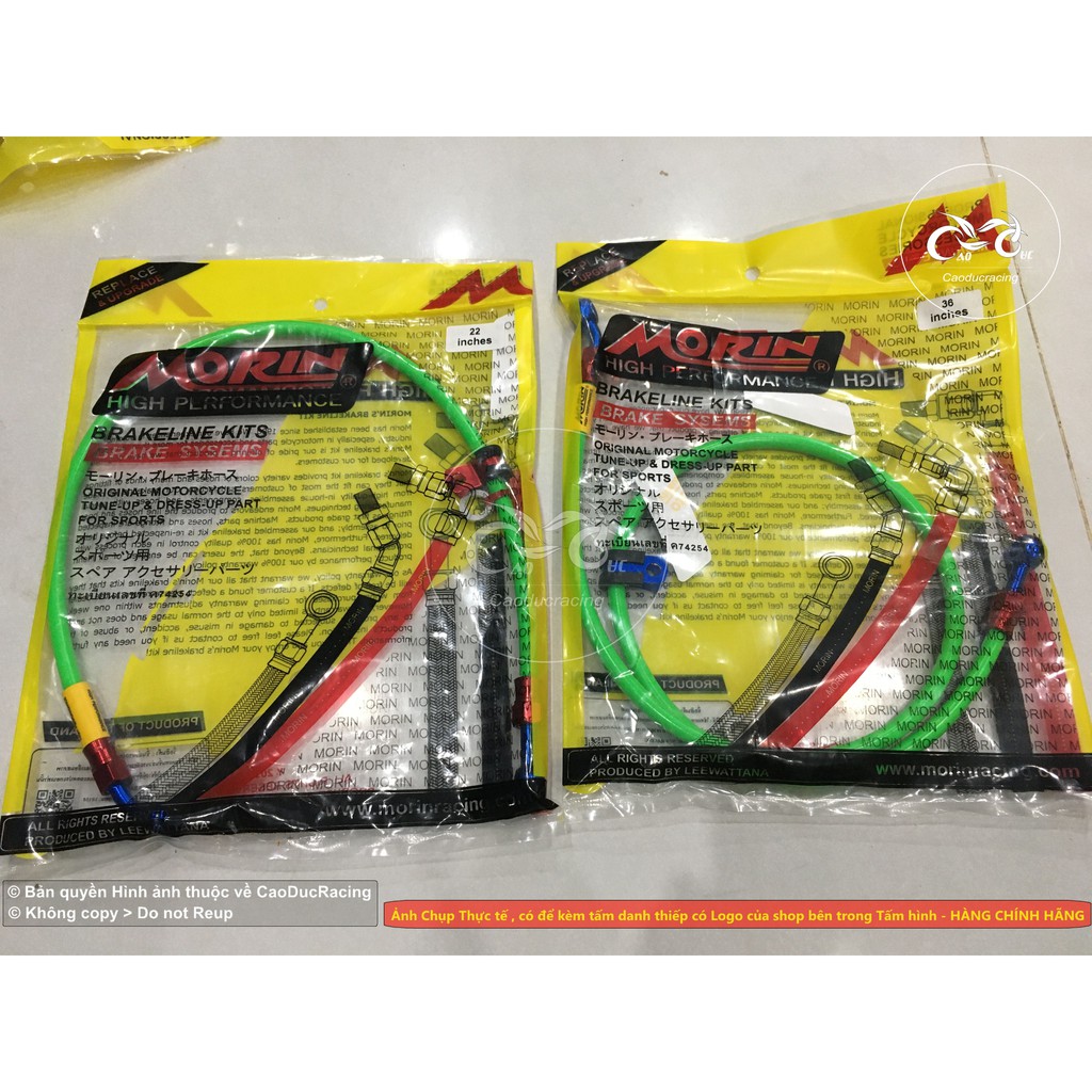 combo dây dầu trước và sau morin thái xanh lá cây