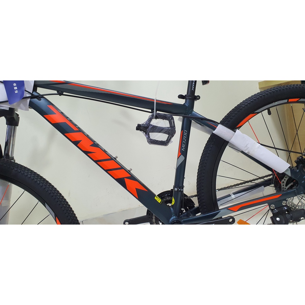 Xe Đạp Thể Thao TMIK MD200 Vành 27,5Inch Khung Nhôm Tặng Ngay Chắn Bùn, Bình Nước, Giá Đỡ Bình Nước, Dầu Tra Xích