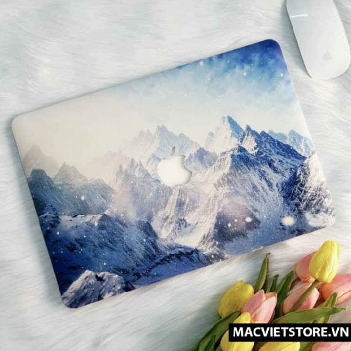 Ốp Macbook Hình Ngọn Núi Tuyết Đủ Dòng (Tặng Kèm Phủ Phím Và Set Nút Chống Bụi)