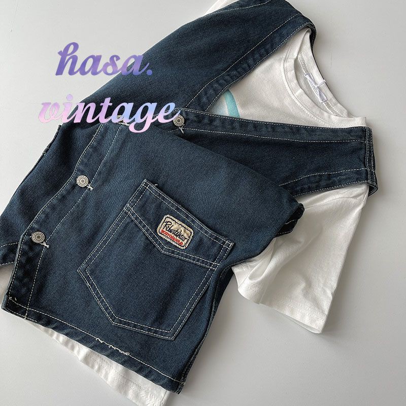 🌿 Áo khoác gile jean 2 túi 2 bên ulzzang 🔥