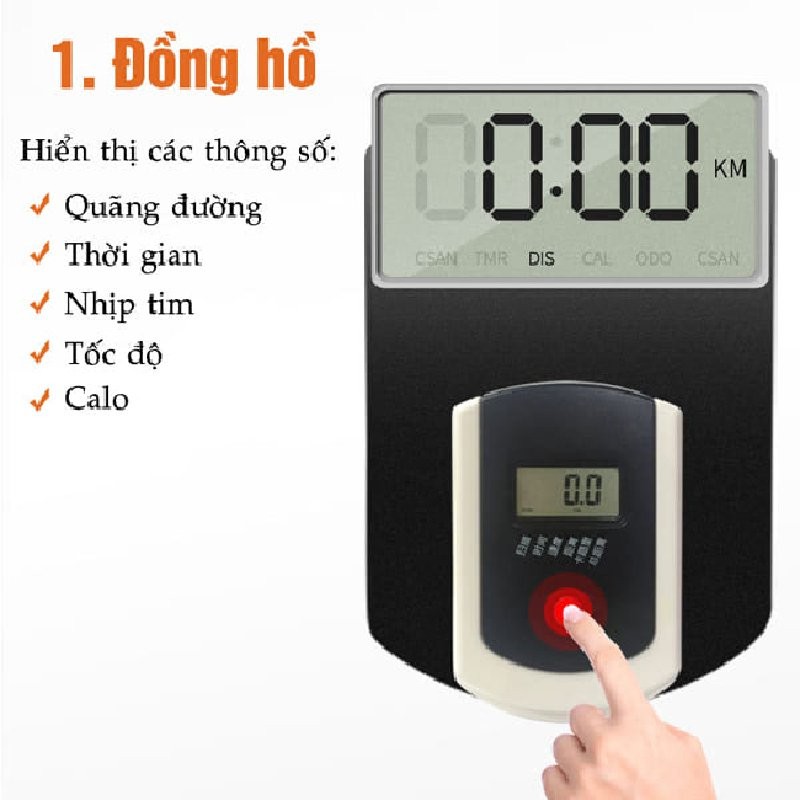 Xe đạp tập thể dục tập gym tập thể tao tại nhà Toshiko X9 tặng đồng hồ đo nhịp tim giá đỡ điện thoại bảo hành 3 NĂM