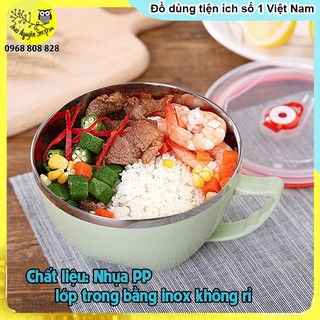 Bát inox có nắp đậy 900ml Thaonguyenshop-T3B3