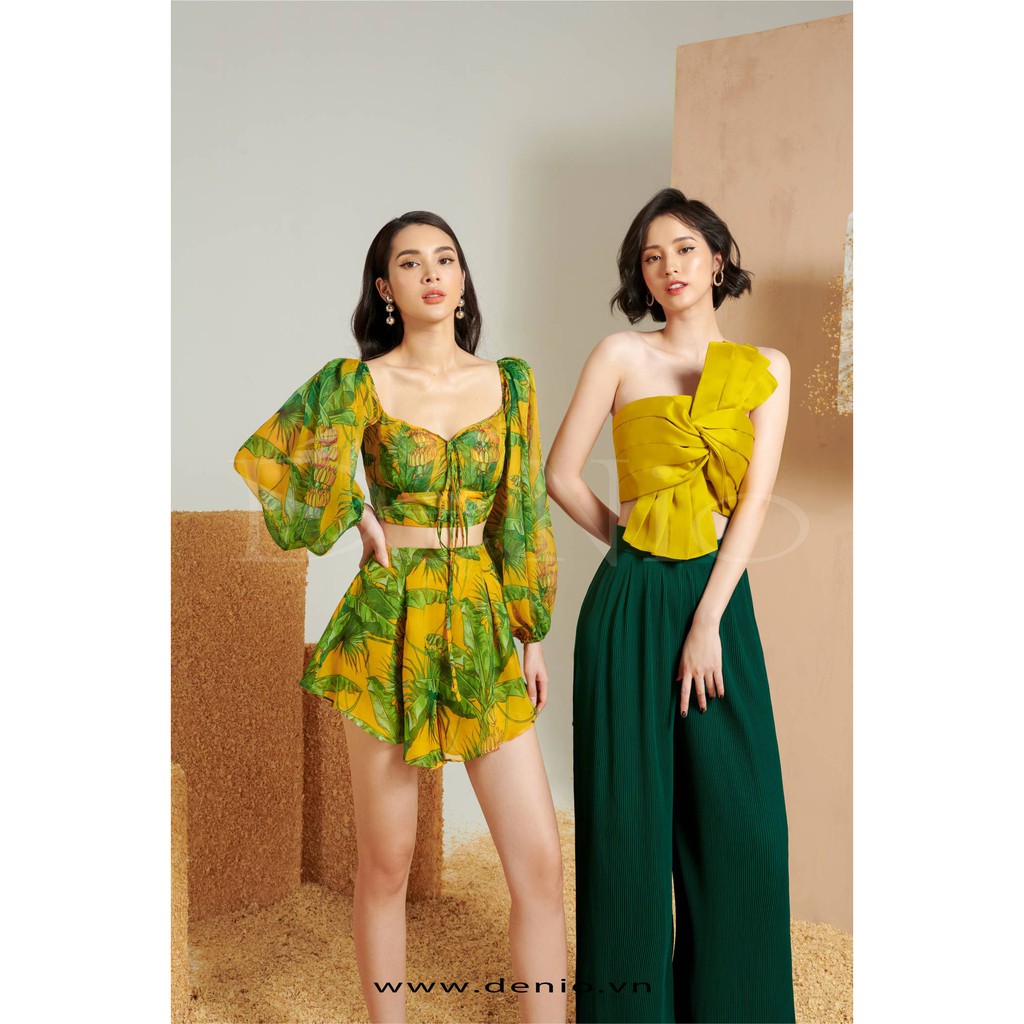 De Nio - Set croptop hoa  - DN0363