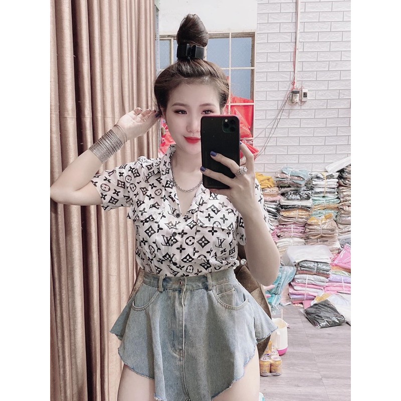 SƠ MI HOẠ TIẾT CHỮ TÚI HỘP | BigBuy360 - bigbuy360.vn