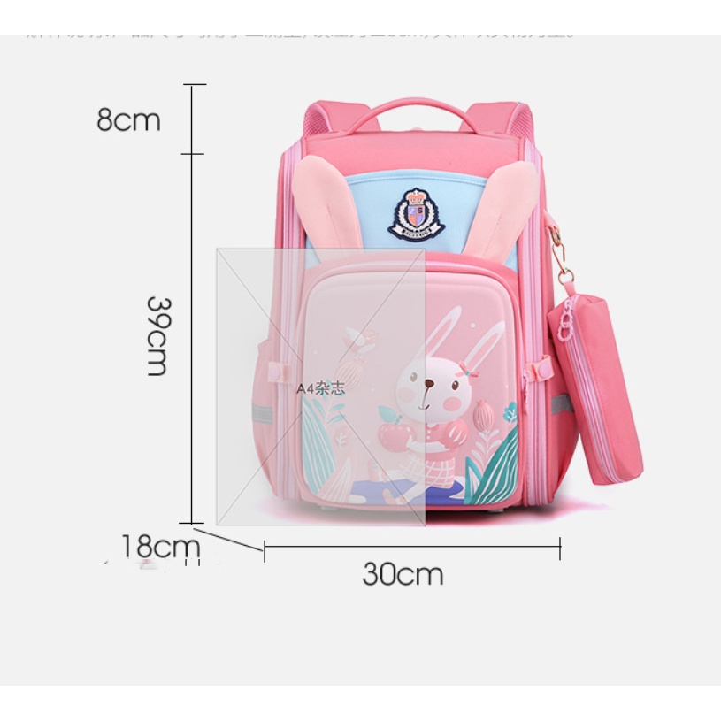 Balo học sinh cấp 1và 2 siêu nhẹ chống gù chống nước cao cấp phong cách mới