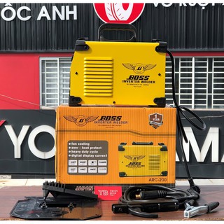 Máy hàn boss arc 200 chính hãng thế hệ mới tặng phụ kiện bảo hành 18th