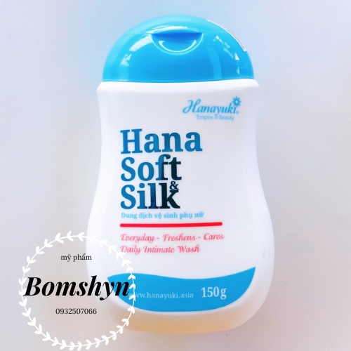 [Chính hãng] Dung dịch vệ sinh phụ nữ Hana soft silk hanayuki 150ml giúp khử mùi lưu hương dịu nhẹ