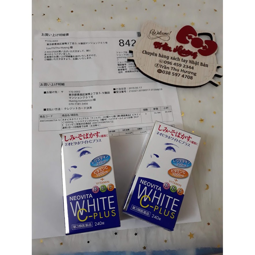 White C Plus trắng da , tri tàn nhang Nhật bản