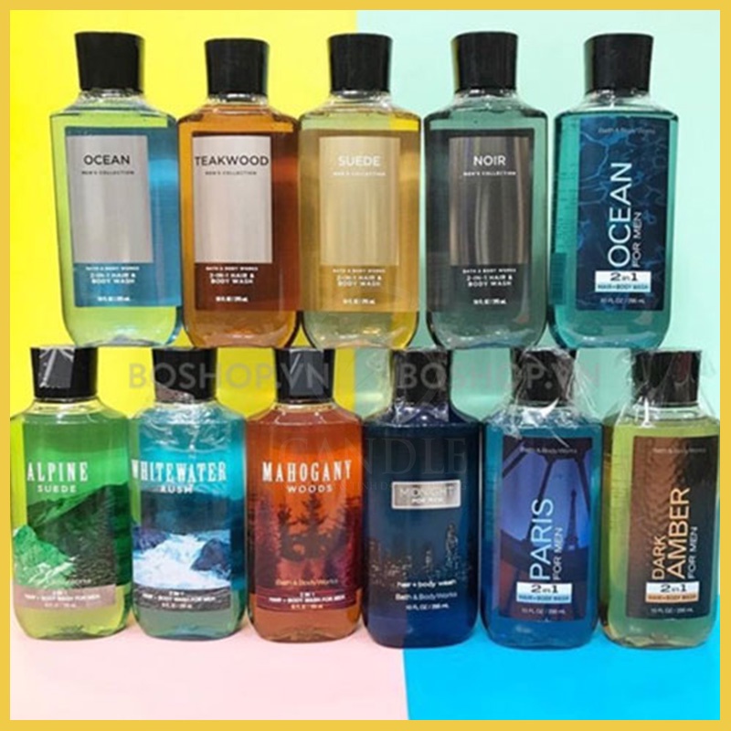 Sữa Tắm Nam Bath And Body Works ( 3 in 1 Hair, Face & Body Wash - 295ml )