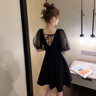 Đầm Voan Phối Lưới Thời Trang Dành Cho Nữ