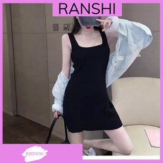 Đầm body ba lỗ dáng xòe RANSHI, Váy body ba lỗ dáng xòe chất thun gân siêu đẹp mặc mát đi chơi , đi biển đi cafe RBD036