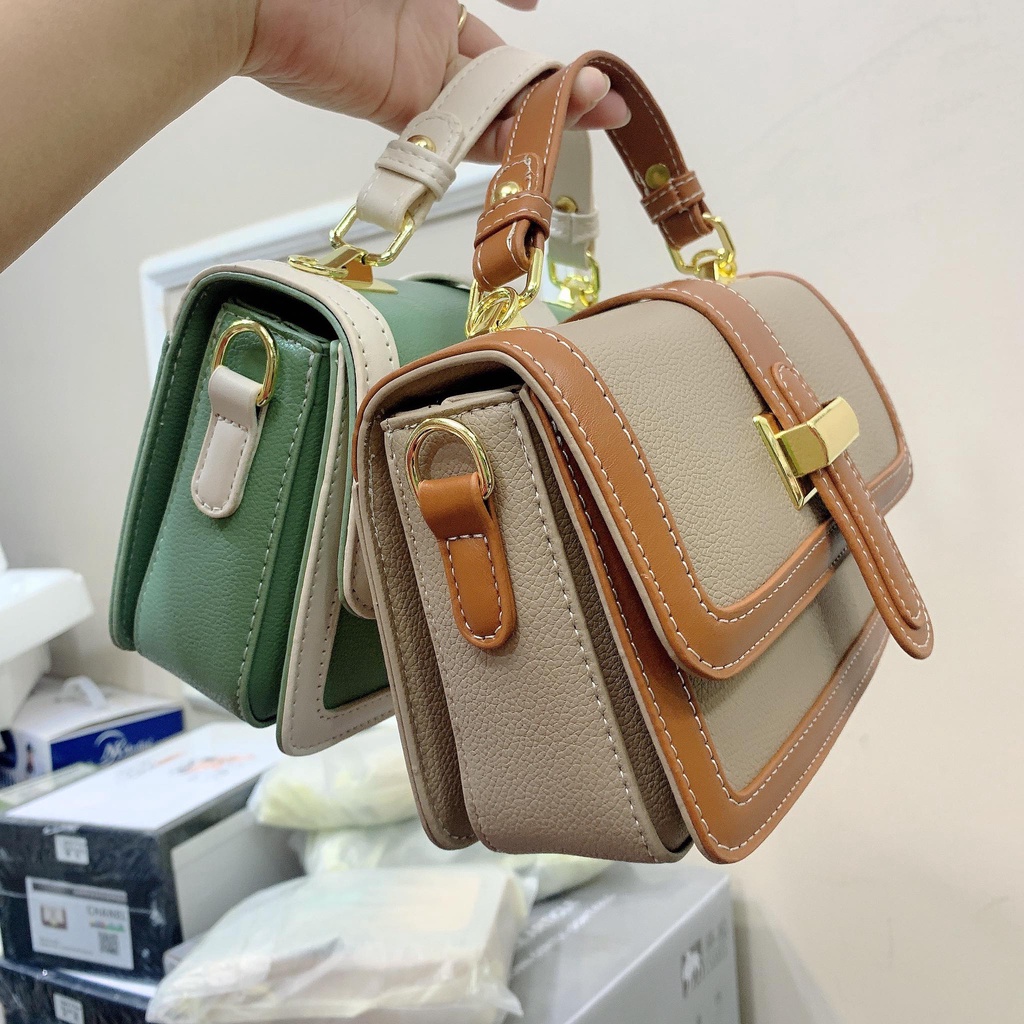 Túi fashion chữ H Sz 21x10x12 cm nhãn hiệu hermes hàng quảng châu hàng nội địa , chất đẹp rẻ phong cách tân cổ điển