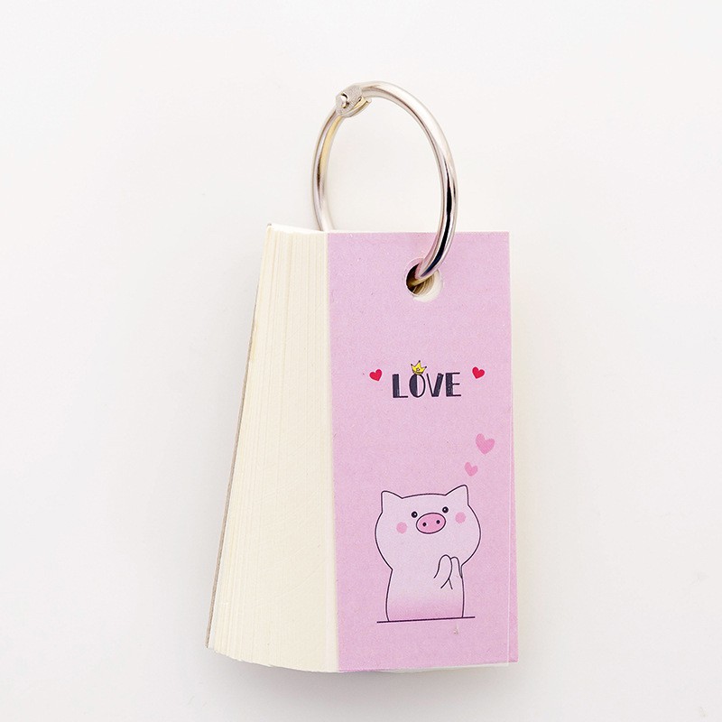 Combo flashcard học từ vựng ngoại ngữ, tẩy mặt cười