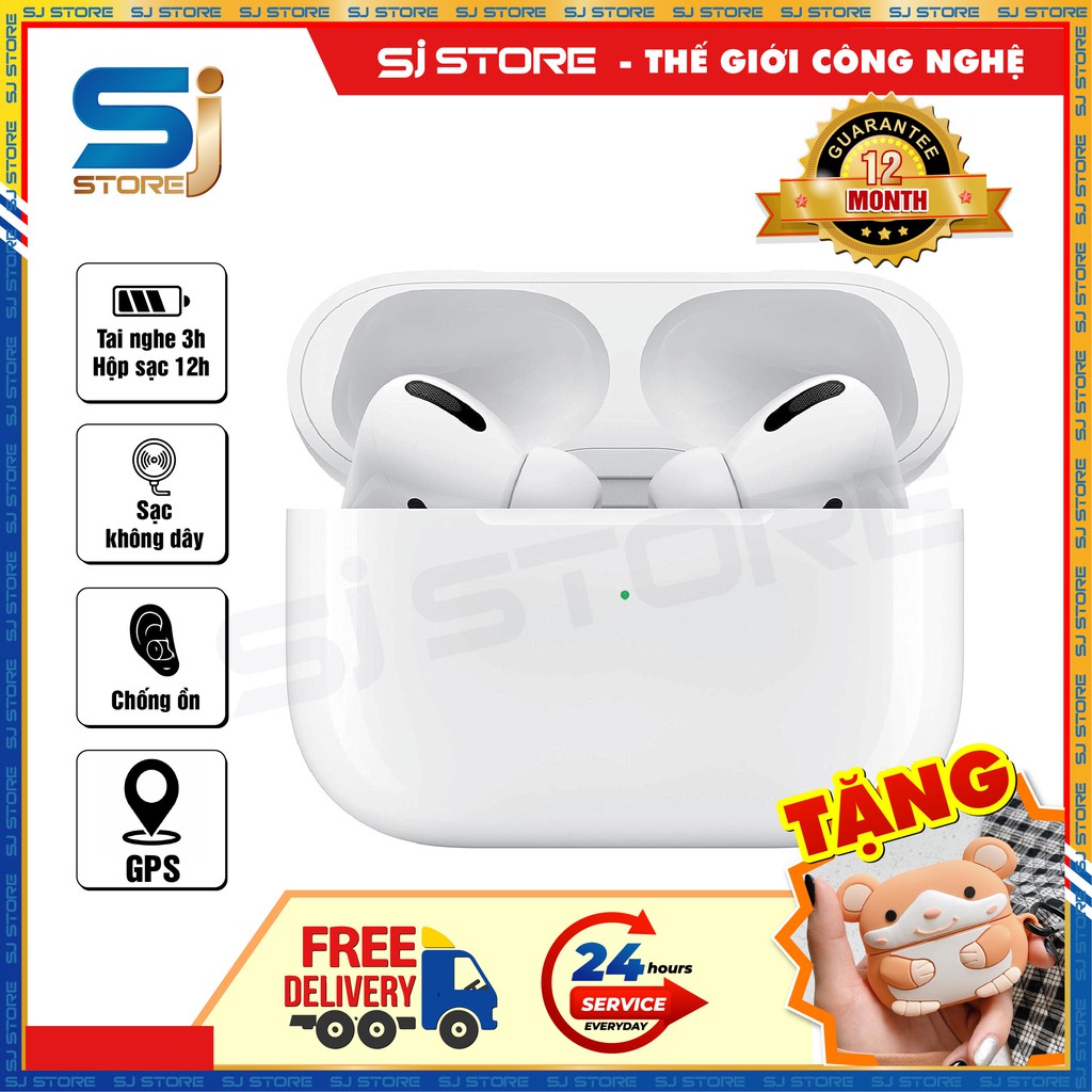 Tai Nghe Bluetooth TWS Pro - Chống ồn, Định vị, Đổi tên - Thế Hệ Thứ 3 - Bảo Hành 6 Tháng