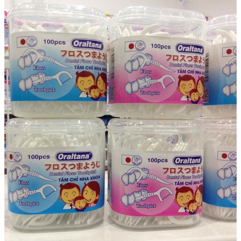 Tăm chỉ nha khoa Oraltana  - tăm kẽ răng Oral Tana, chỉ nha khoa, tăm xỉa răng y tế Oraltana HÀNG XUẤT NHẬT
