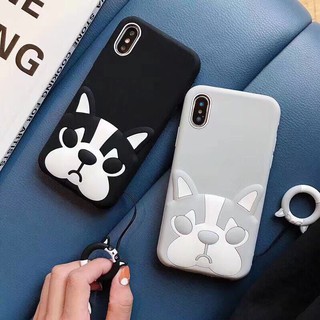 [TỪ 6 ĐẾN XS MAX] ỐP SILICONS HÌNH THÚ KÈM DÂY MÓC ĐÁNG YÊU