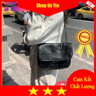 [ hàng mới về ]  Túi đeo chéo nữ da nhăn khoá móc TN32